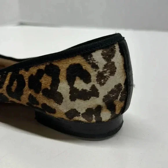 Sam Edelman Sara Ballet Flats Pony Hair Cap Toe Leather Slip On Shoes Size 7 - Picture 9 of 12